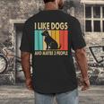 I Like Dogs And Maybe 3 People Introvert Men's Back Print T-Shirt