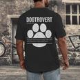 Dogtrovert Definition Introvert Dog Lover For Men Women Girls Kids Men's Back Print T-Shirt