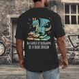 Be A Dragon Read Reading Book Librarian Men Women Kids Men's Back Print T-Shirt