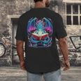 Dragon Reading Book Lover Men's Back Print T-Shirt