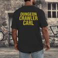 Dungeon Crawler Carl Yellow Text Logo LitRPG Series Book Men's Back Print T-Shirt