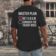 DVM Veterinarian Graduation Doctor Veterinary Medicine Men's Back Print T-Shirt