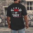 Earned It 2023 For Nurse Graduation Or RN LPN Class Of 2023 Men's Back Print T-Shirt