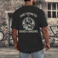 Easily Distracted By Books And Dragons Book Dragon Lover Men's Back Print T-Shirt