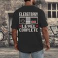 Elementary Level Complete Gamer Class Of 2025 Graduation Men's Back Print T-Shirt