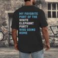 Elephant Party For Introvert Going Men's Back Print T-Shirt
