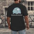 Emotionally Shelled Turtle Introvert Turtle Tee Men's Back Print T-Shirt Emotionally Shelled Turtle Introvert Turtle Tee Men's Back Print T-Shirt