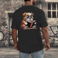 English Bulldog Reading a Book Dog For Men Women Girls Kids Men's Back Print T-Shirt English Bulldog Reading a Book Dog For Men Women Girls Kids Men's Back Print T-Shirt