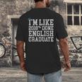English Major Graduation Shirt I'm Like 2018 Done Men's Back Print T-Shirt