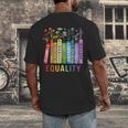 Equality Books Peace Love Compassion LGBT Gay Lesbian Pride Men's Back Print T-Shirt