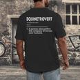 Equinetrovert Definition Equestrian Introvert Horse Lover Men's Back Print T-Shirt Equinetrovert Definition Equestrian Introvert Horse Lover Men's Back Print T-Shirt