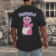 Ew People Introvert Ferrets Saying Mask Ferret Men's Back Print T-Shirt
