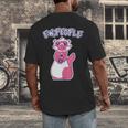 Ew People Introvert Ferrets Saying Mask Ferret Men's Back Print T-Shirt Ew People Introvert Ferrets Saying Mask Ferret Men's Back Print T-Shirt