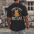 Excuse For Introverts My Cat Doesnt Like You Cat Men's Back Print T-Shirt Excuse For Introverts My Cat Doesnt Like You Cat Men's Back Print T-Shirt