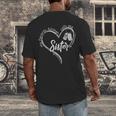 My Favorite Airman Calls Me Sister USAF Graduation Sister Men's Back Print T-Shirt