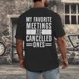 My Favorite Meetings Are Cancelled Ones Introvert Men's Back Print T-Shirt My Favorite Meetings Are Cancelled Ones Introvert Men's Back Print T-Shirt