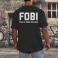 Fear Of Being Included Fobi Sarcastic Women Introvert-Chic Men's Back Print T-Shirt Fear Of Being Included Fobi Sarcastic Women Introvert-Chic Men's Back Print T-Shirt