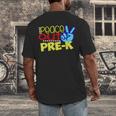 First Day Of School Shirt Peace Out Pre-K Graduation Kids So Men's Back Print T-Shirt
