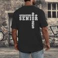 Football Senior Night Football Senior 2025 Graduation 3 Men's Back Print T-Shirt
