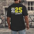Football Senior Night Football Senior 2025 Graduation 55 Men's Back Print T-Shirt