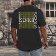 Football Senior Night Football Senior 2025 Graduation 56 Men's Back Print T-Shirt
