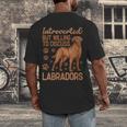 Fox Red Labrador Retriever Introvert Foxred Lab Men's Back Print T-Shirt