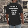 Freshman To Senior Class Of 2018 Senior GraduationShirt Men's Back Print T-Shirt