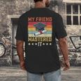 My Friend Mastered It Master's Degree Graduation Vintage Men's Back Print T-Shirt