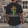 Fun High School College Graduate Humor Graduation Men's Back Print T-Shirt