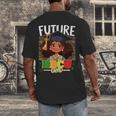 Future HBCU Grad Afro Girl College Graduation Kids Men's Back Print T-Shirt