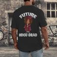 Future HBCU Grad Girl Wearing Graduation Gown Men's Back Print T-Shirt
