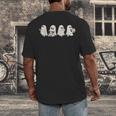 Ghost Book Reading Halloween Books Lover Teacher Kids Men's Back Print T-Shirt Ghost Book Reading Halloween Books Lover Teacher Kids Men's Back Print T-Shirt