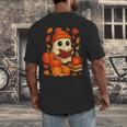 Ghost Reading Book Lovers Autumn Fall Halloween Men's Back Print T-Shirt Ghost Reading Book Lovers Autumn Fall Halloween Men's Back Print T-Shirt