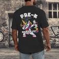 Girls Dabbing Unicorn Pre-K PreSchool Nailed It Graduation Men's Back Print T-Shirt