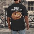 Go Away I'm Introverting Cat Introvert Men Women Girls Kids Men's Back Print T-Shirt Go Away I'm Introverting Cat Introvert Men Women Girls Kids Men's Back Print T-Shirt