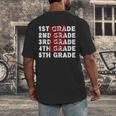 Goodbye 4th Grade Graduation Last Day School Hello 5th Grade Men's Back Print T-Shirt
