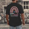 Goodbye 5TH Grade Graduation 2024 Hello 6TH Grade Rainbow Men's Back Print T-Shirt