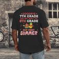 Goodbye 7th Grade Graduation To 8th Grade Hello Summer Men's Back Print T-Shirt