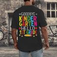 Goodbye Kinder Garten Hello 1st Grade Graduation 2024 Men's Back Print T-Shirt