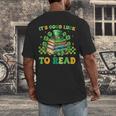 Goods Luck Read Librarian Book Patrick Days Shamrock Clover Men's Back Print T-Shirt Goods Luck Read Librarian Book Patrick Days Shamrock Clover Men's Back Print T-Shirt