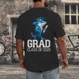 Grad Class Of 2025 Boys Shark Graduation Graduated Men's Back Print T-Shirt
