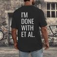 Grad Student Dissertation Thesis PhD Graduation Men's Back Print T-Shirt