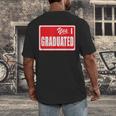Graduate Class Of 2025 Senior Graduation End Of School Year Men's Back Print T-Shirt