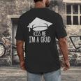 Graduate T-Shirt Grad Tshirt Graduation Tee Men's Back Print T-Shirt