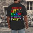 I Graduated From 1st Grade Graduation Matching Student Men's Back Print T-Shirt