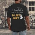I Graduated Can I Go Back To Bed Now Graduation Sloth Men's Back Print T-Shirt