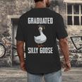 Graduated Silly Goose Student Graduation 2026 Grad Men's Back Print T-Shirt