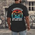I Graduated Can I Unpause My Game Now Retro Graduation Men's Back Print T-Shirt