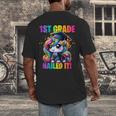 Graduation 1st Grade Unicorn Nailed It Girls Grad Magical Men's Back Print T-Shirt