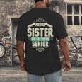 Graduation 2019 TShirt Proud Sister Of A Senior Men's Back Print T-Shirt